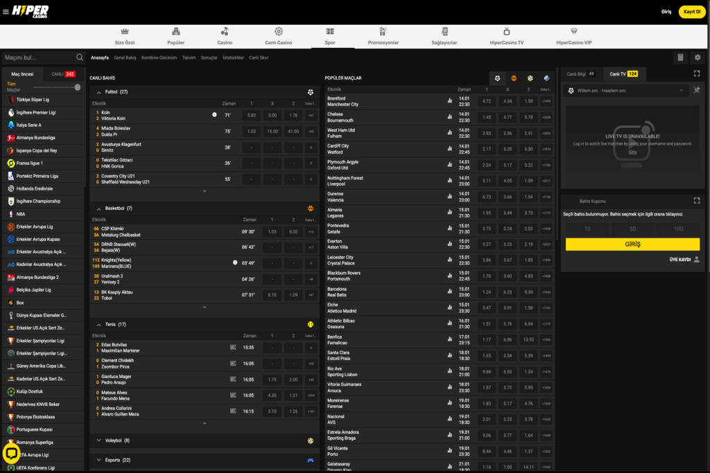 Hipercasino Maç Bahis